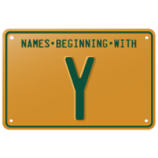 Names beginning with Y